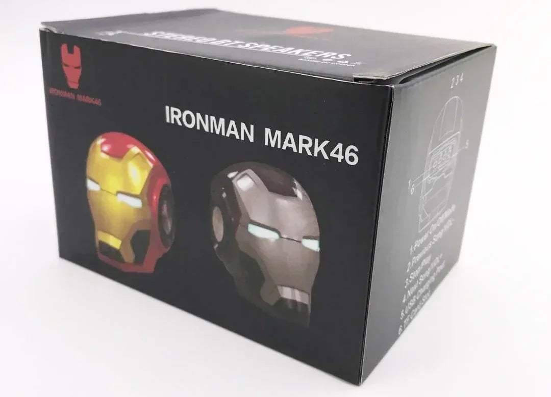 Mini casque de robot déformable Iron Man The Avengers Bluetooth petit haut-parleur sans fil radio intelligente cadeau créatif décoration de bureau