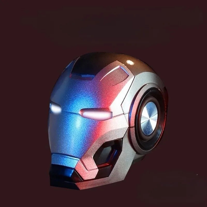 Marvel The Avengers Iron Man Périphérique Films Créatif Mini Casque Style Bureau Haut-Parleur Bluetooth Cadeau D'anniversaire De Haute Qualité