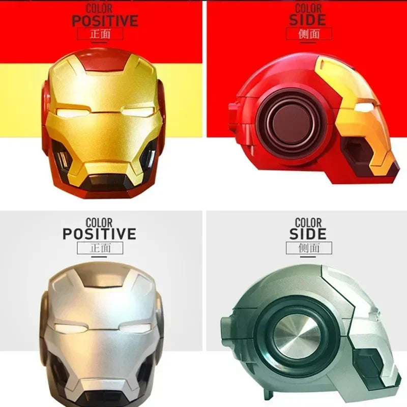 Mini casque de robot déformable Iron Man The Avengers Bluetooth petit haut-parleur sans fil radio intelligente cadeau créatif décoration de bureau